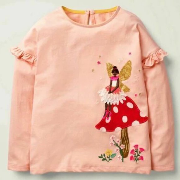 Shirts & Tops | Nwot Mini Boden Fairy Appliqu Tshirt | Poshmark